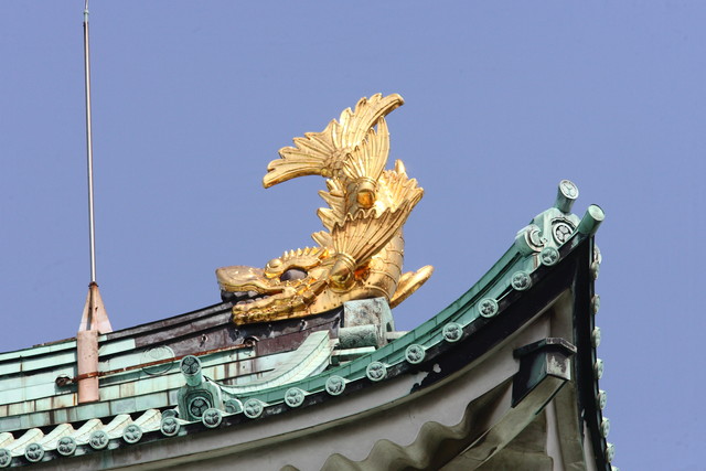 名古屋城天守閣の金シャチ