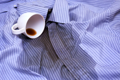 シャツ　コーヒー　染み