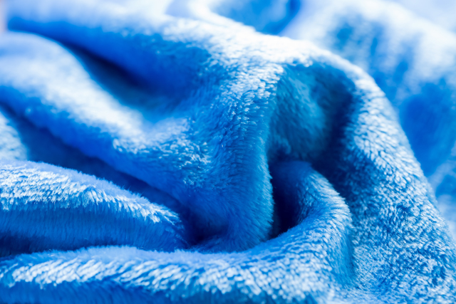 青い毛布