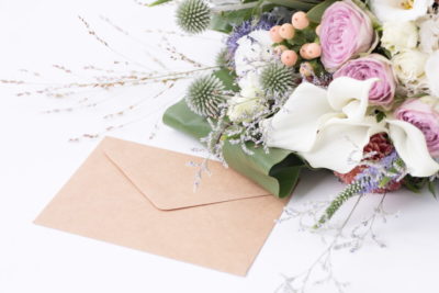 手紙と花束