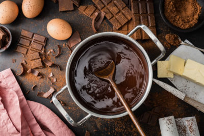 チョコレートの湯煎