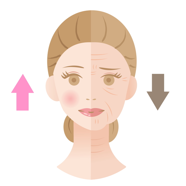 顔のたるみを引き起こす 老け顔の原因 4選 シュフーズ