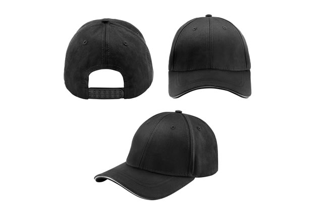 色々な角度から見た黒い帽子
