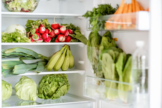 冷蔵庫の中の野菜