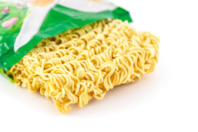 開封してある袋麺