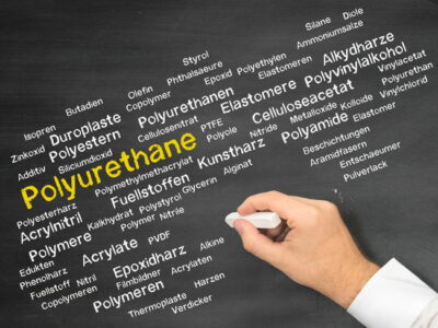 黒板にチョークで書かれたPolyurethane