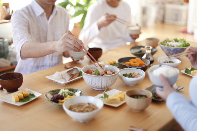 朝食風景