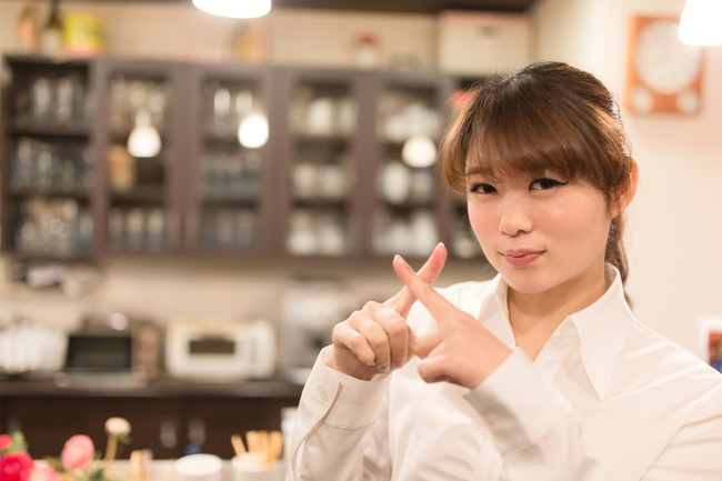 困っている店員
