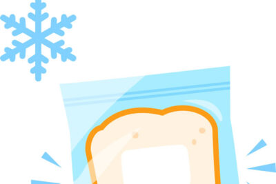 食パンを袋ごと冷凍保存
