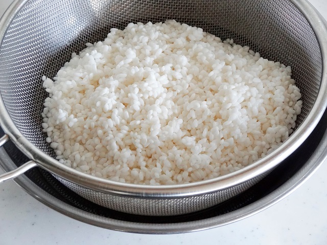 洗った米