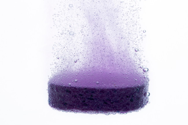 紫色の入浴剤