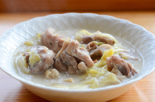 鶏肉と白菜の蒸し煮