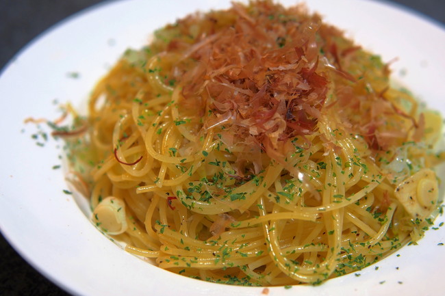 カツオ節パスタ