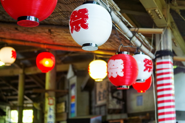 夏祭りの提灯