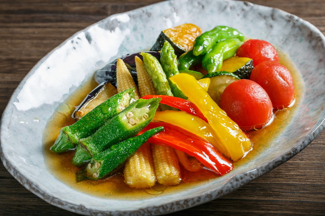 夏野菜　揚げびたし