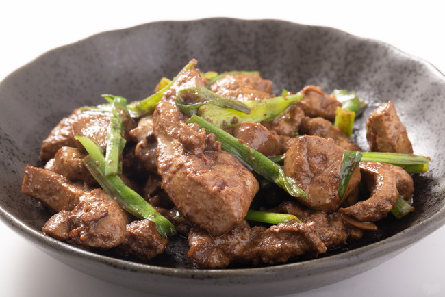 鶏レバニラ炒め