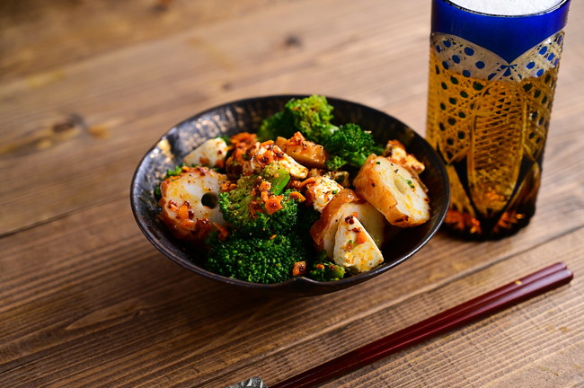 ちくわ　ブロッコリー炒め