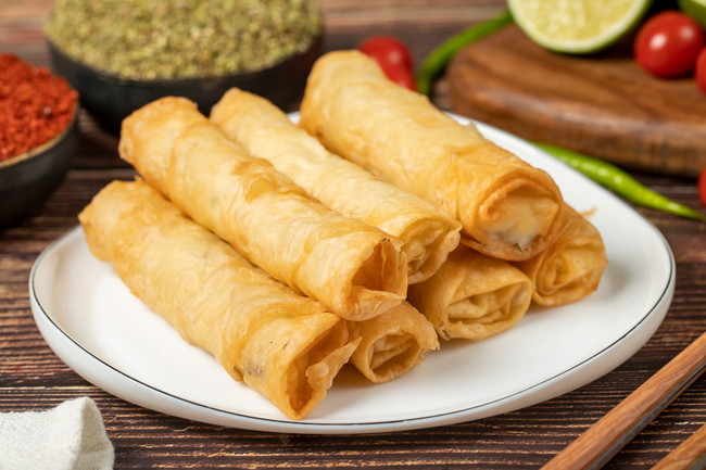 チーズちくわ　春巻き