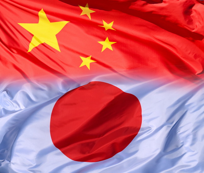 中国　日本　国旗